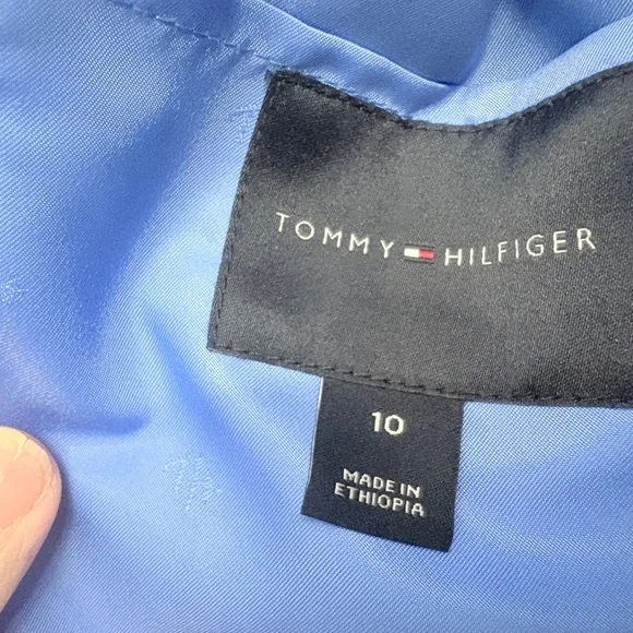 Boys Size 10 Tommy Hilfiger 2-Piece Suit Navy Blue Blazer + Pants - Picture 2 of 11